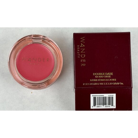 Wander Beauty Double Date Lip And Cheek Balm Rendezvous Swipe 2 x 0.07 Oz NEW - Picture 2 of 10